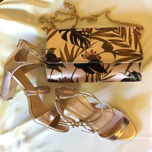 Madden Girl rose gold block heels